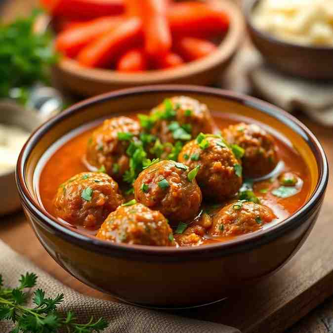 Healthy Afghan Kofta Flavorful Meatballs in Sauce